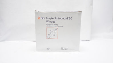 BD 382633 Autoguard BC Winged Shielded I.V. Cath. 20GA x 1.00in. - Box of 50